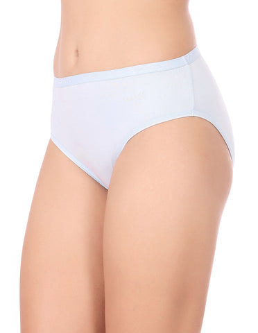 BodyX Womens Combed Cotton Spandex Assorted Premium Panty BX519C-Pack Of 3