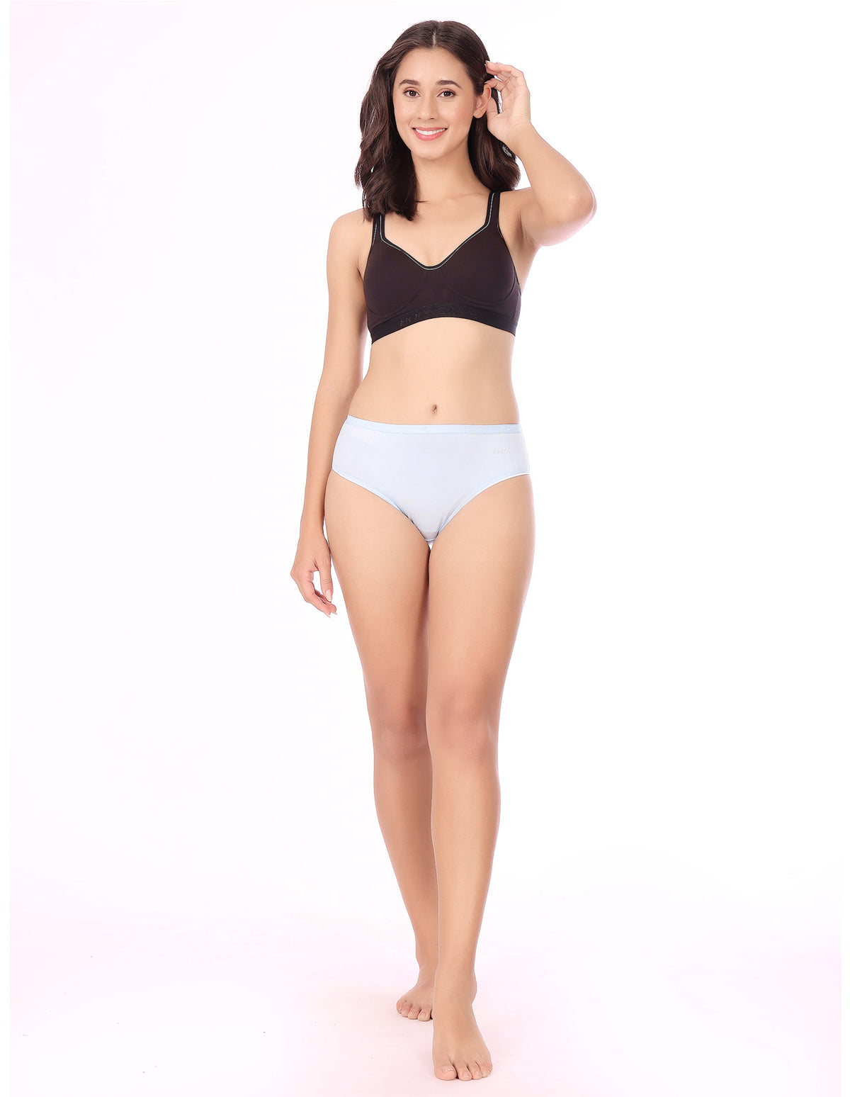 BodyX Womens Combed Cotton Spandex Assorted Premium Panty BX519C-Pack Of 3