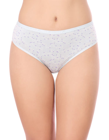 BodyX Womens Combed Cotton Spandex Assorted Premium Panty BX520-Pack Of 3