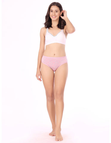 BodyX Womens Combed Cotton Spandex Assorted Premium Panty BX520-Pack Of 3