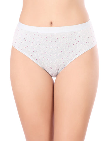 BodyX Womens Combed Cotton Spandex Assorted Premium Panty BX521-Pack Of 3