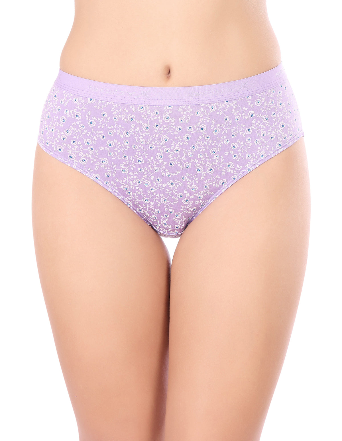 BodyX Womens Combed Cotton Spandex Assorted Premium Panty BX521-Pack Of 3