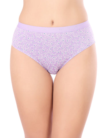 BodyX Womens Combed Cotton Spandex Assorted Premium Panty BX521-Pack Of 3
