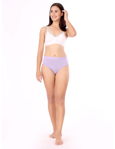 BodyX Womens Combed Cotton Spandex Assorted Premium Panty BX521-Pack Of 3