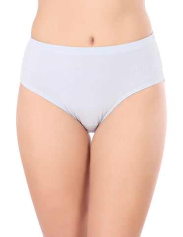 BodyX Womens Combed Cotton Spandex Assorted Premium Panty BX523C-Pack Of 3
