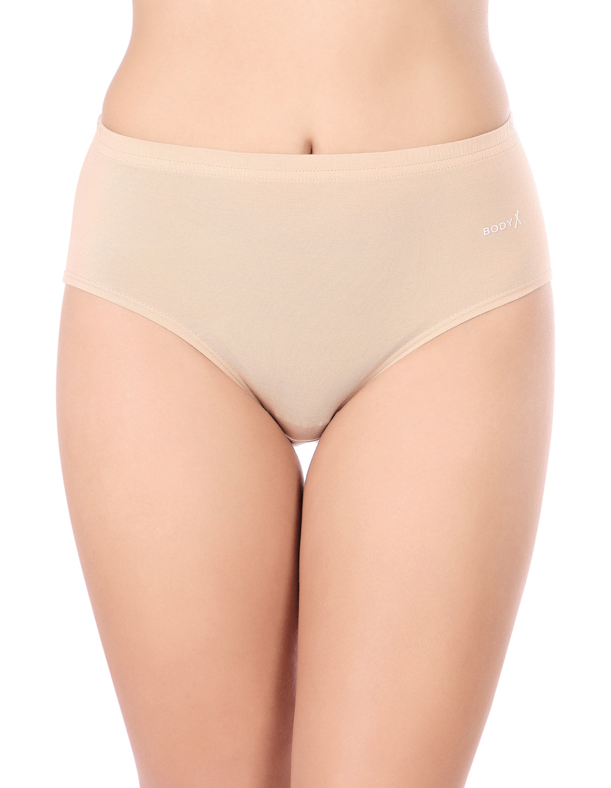 BodyX Womens Combed Cotton Spandex Assorted Premium Panty BX523C-Pack Of 3