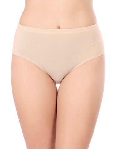 BodyX Womens Combed Cotton Spandex Assorted Premium Panty BX523C-Pack Of 3