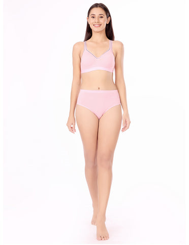 BodyX Womens Combed Cotton Spandex Assorted Premium Panty BX523C-Pack Of 3