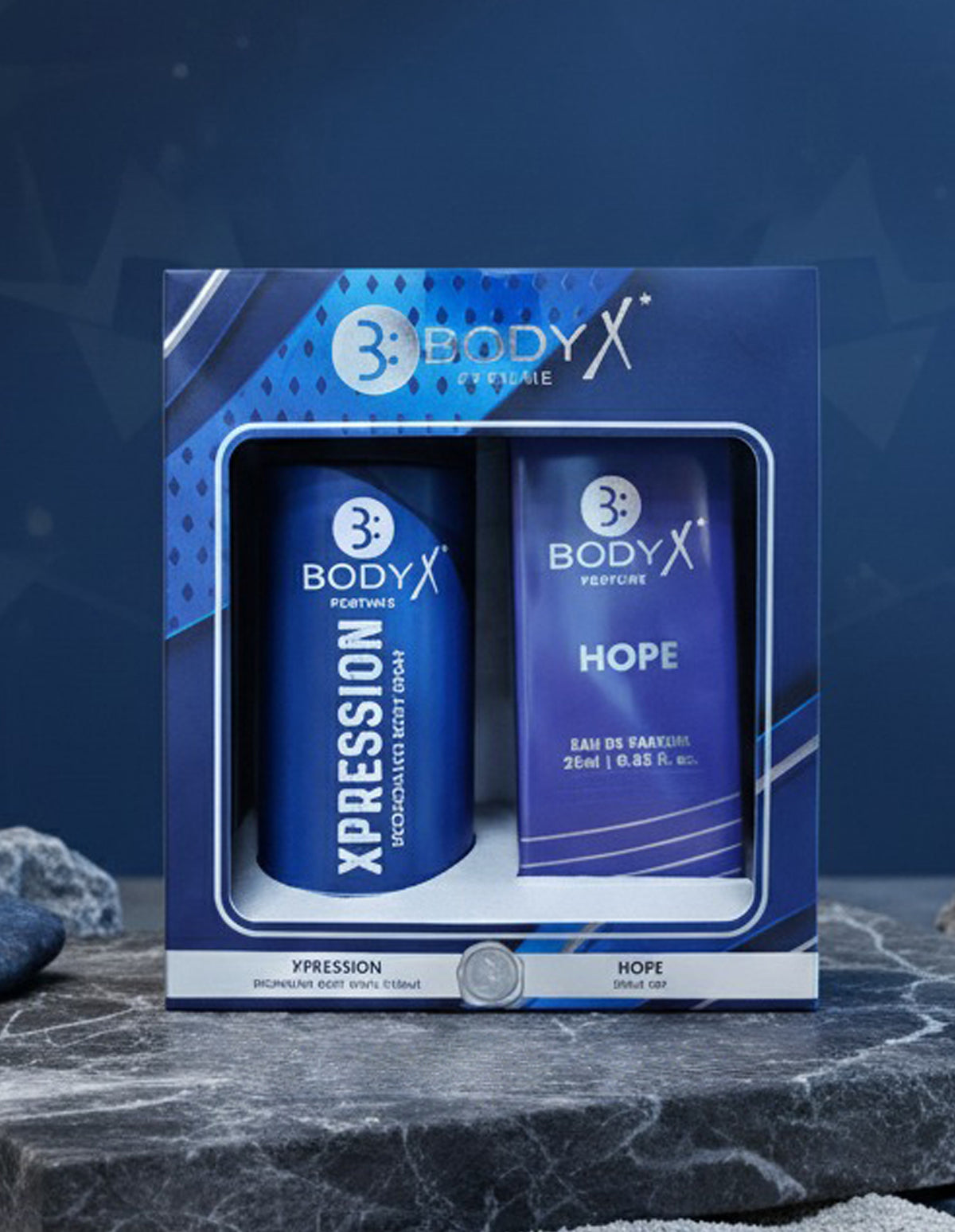 BodyX Xpression Deo & Hope Mini Perfume Combo Set for Men (150ml + 25ml)