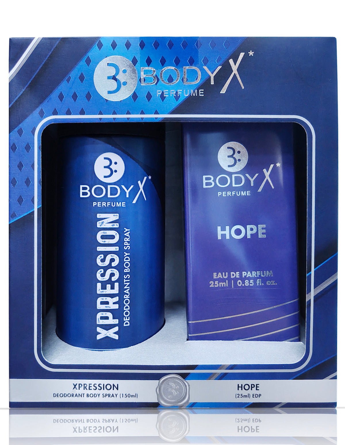 BodyX Xpression Deo & Hope Mini Perfume Combo Set for Men (150ml + 25ml)