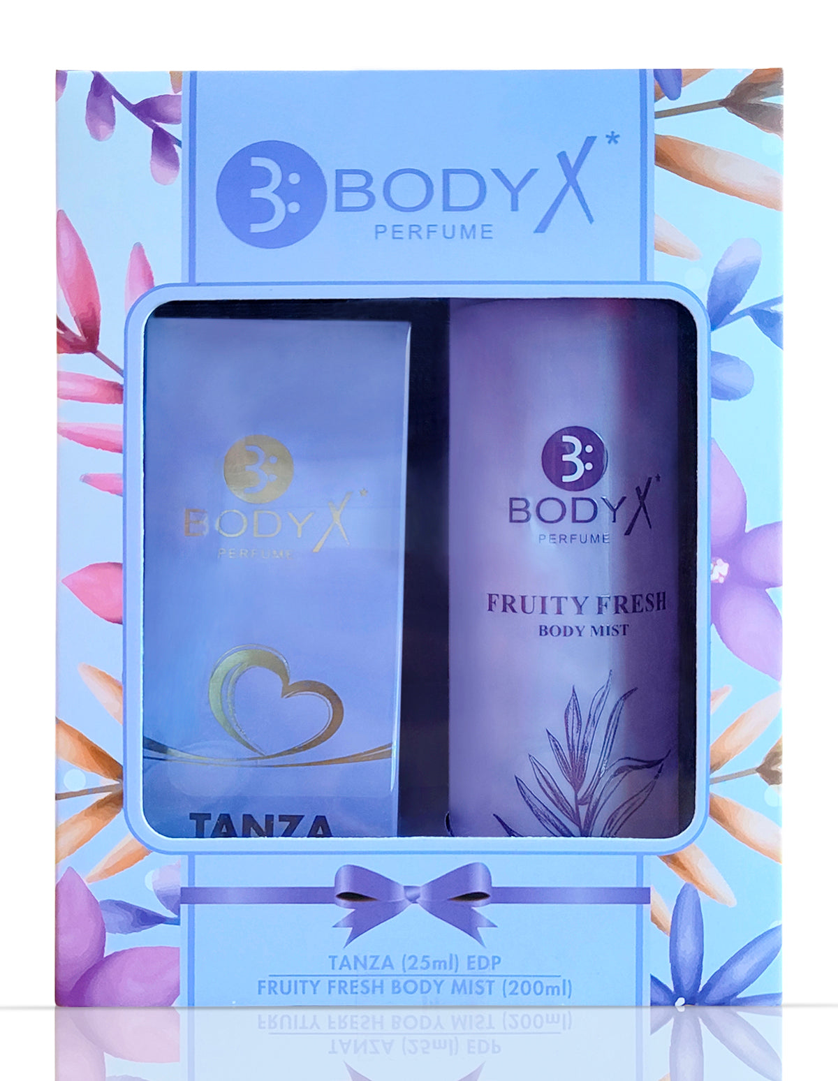 BodyX Tanza Mini Perfume & Fruity Fresh Body Mist Combo Set for Women (25ml + 200ml)