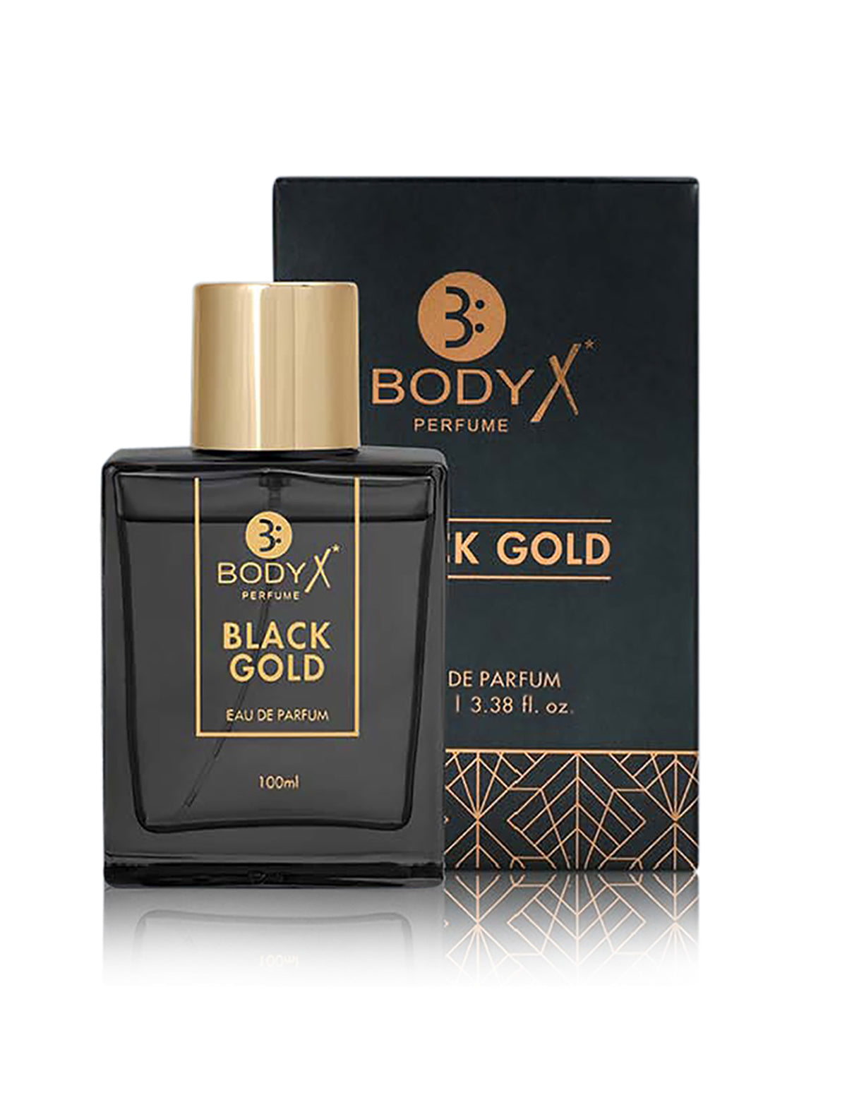 BodyX Black Gold Eau De Parfum for Men (100ml) – Intense, Lasting Scent