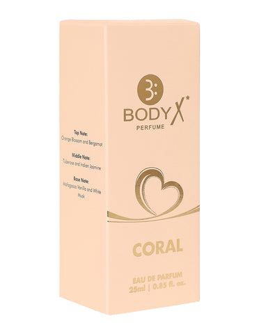 BodyX Coral Eau De Parfum for Women Long-Lasting Feminine Fragrance-25ml
