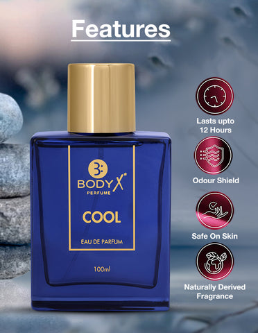 BodyX Cool Eau De Parfum for Men (100ml) – Intense, Lasting Scent