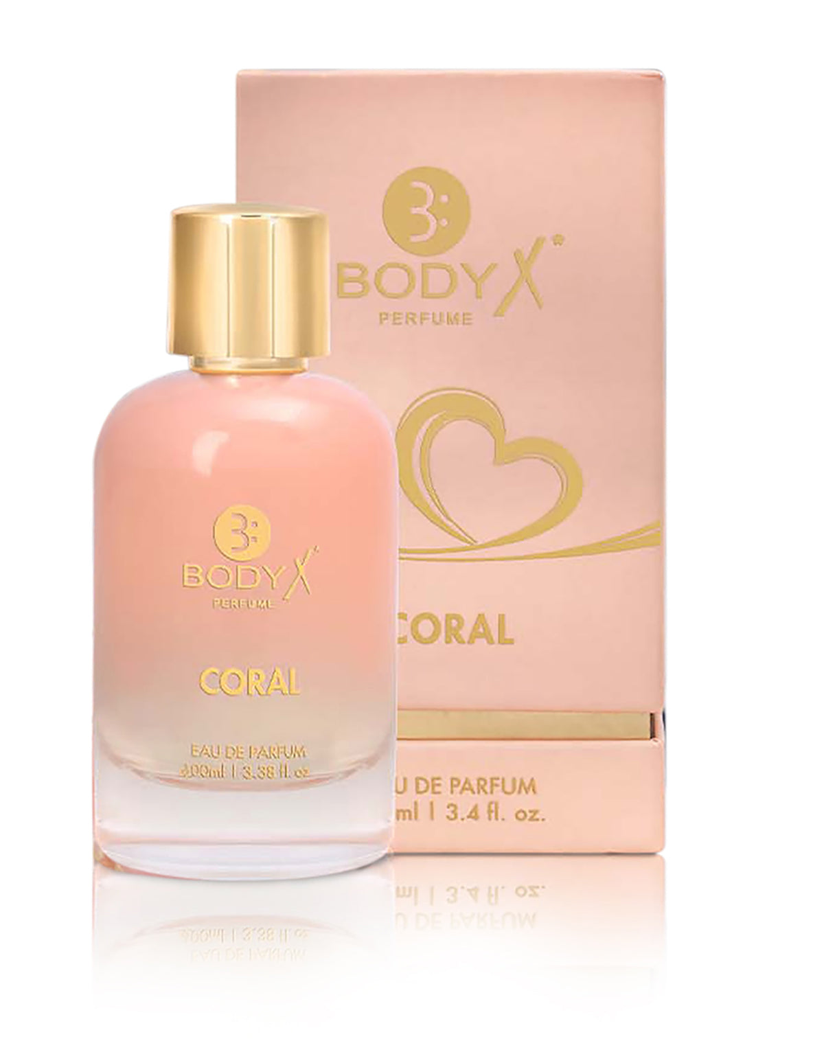BodyX Coral Eau De Parfum for Women Long-Lasting Feminine Fragrance-100ml