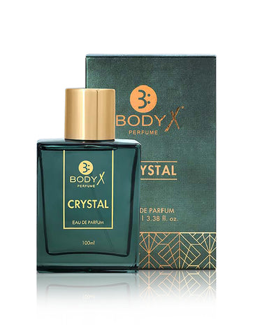 BodyX Crystal Eau De Parfum for Men (100ml) – Intense, Lasting Scent