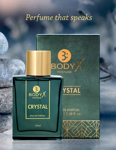 BodyX Crystal Eau De Parfum for Men (100ml) – Intense, Lasting Scent