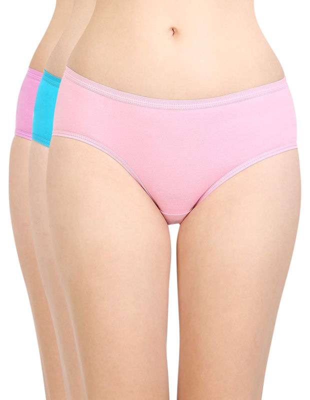 Bodycare women's combed cotton assorted Hipster Panty Pack of 3 ( 26C-D )