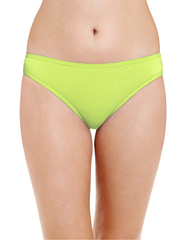 Bodycare Pack of 3 Assorted Cotton Solid Bikini Brief-34C