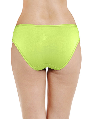 Bodycare Pack of 3 Assorted Cotton Solid Bikini Brief-34C