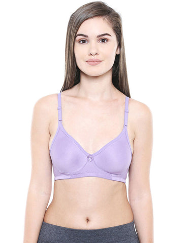 Seamless Cup Bra-5554PU with free transparent strap