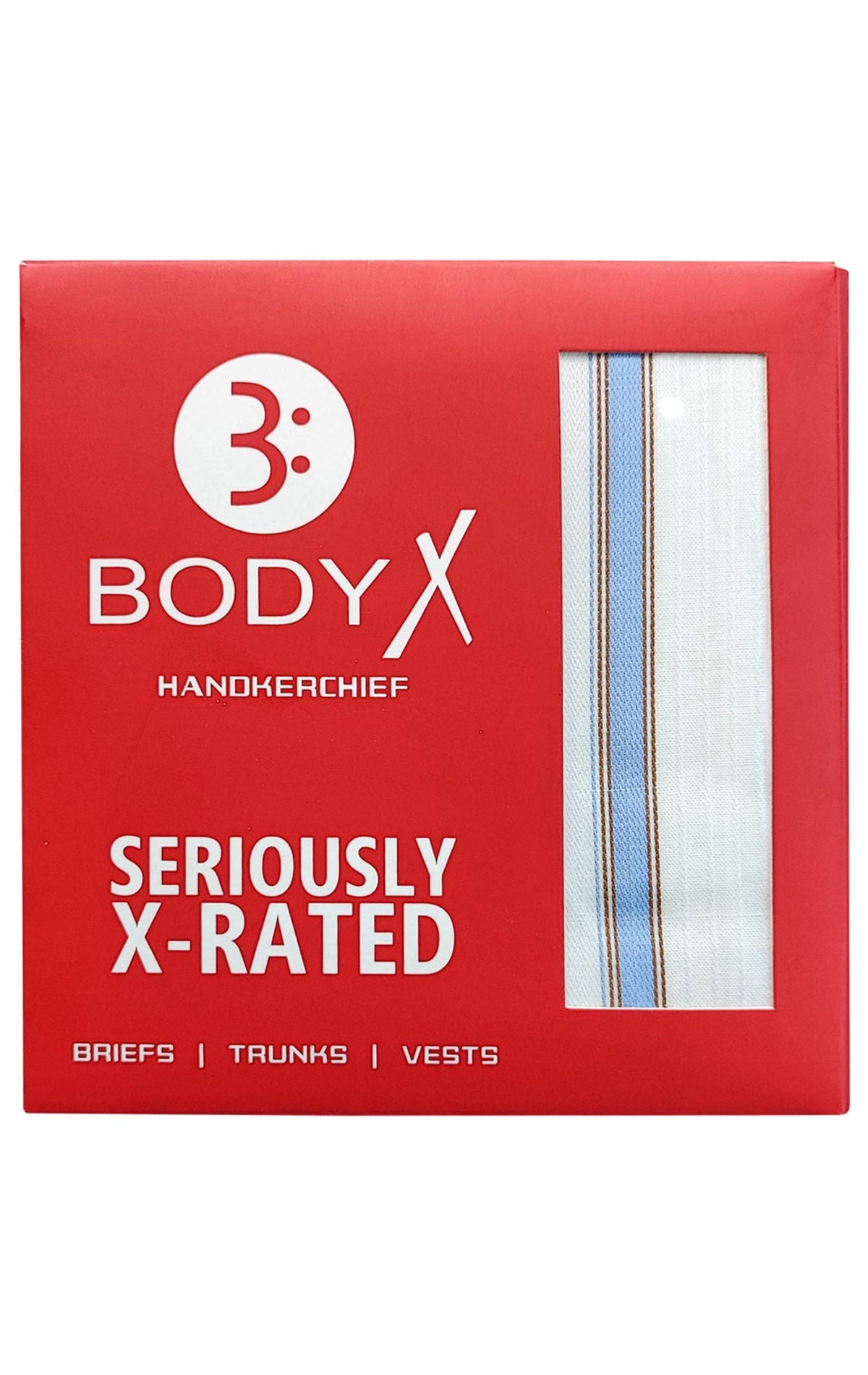 BODYX Cotton Handkerchief Collection: Assorted Print & Color Pack of 6 (BXH-01)