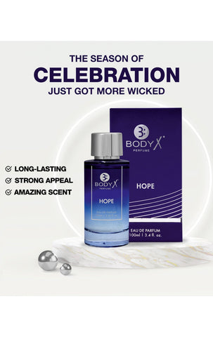 BodyX Unisex Perfume HOPE EDP 100 ML