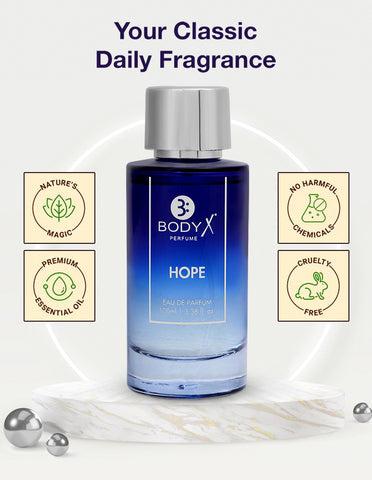 BodyX Hope Eau De Parfum for Men Long-Lasting Masculine Fragrance-100ml
