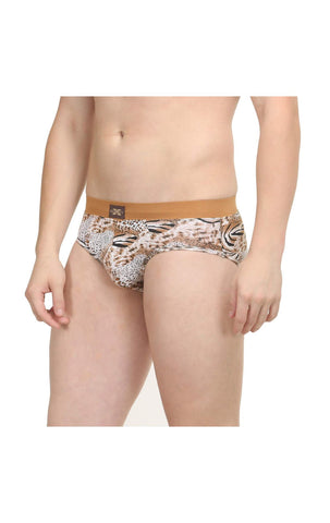 Body X Printed Briefs-BX06B Tiger Print