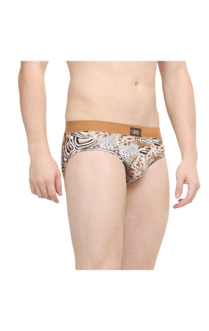 Body X Printed Briefs-BX06B Tiger Print