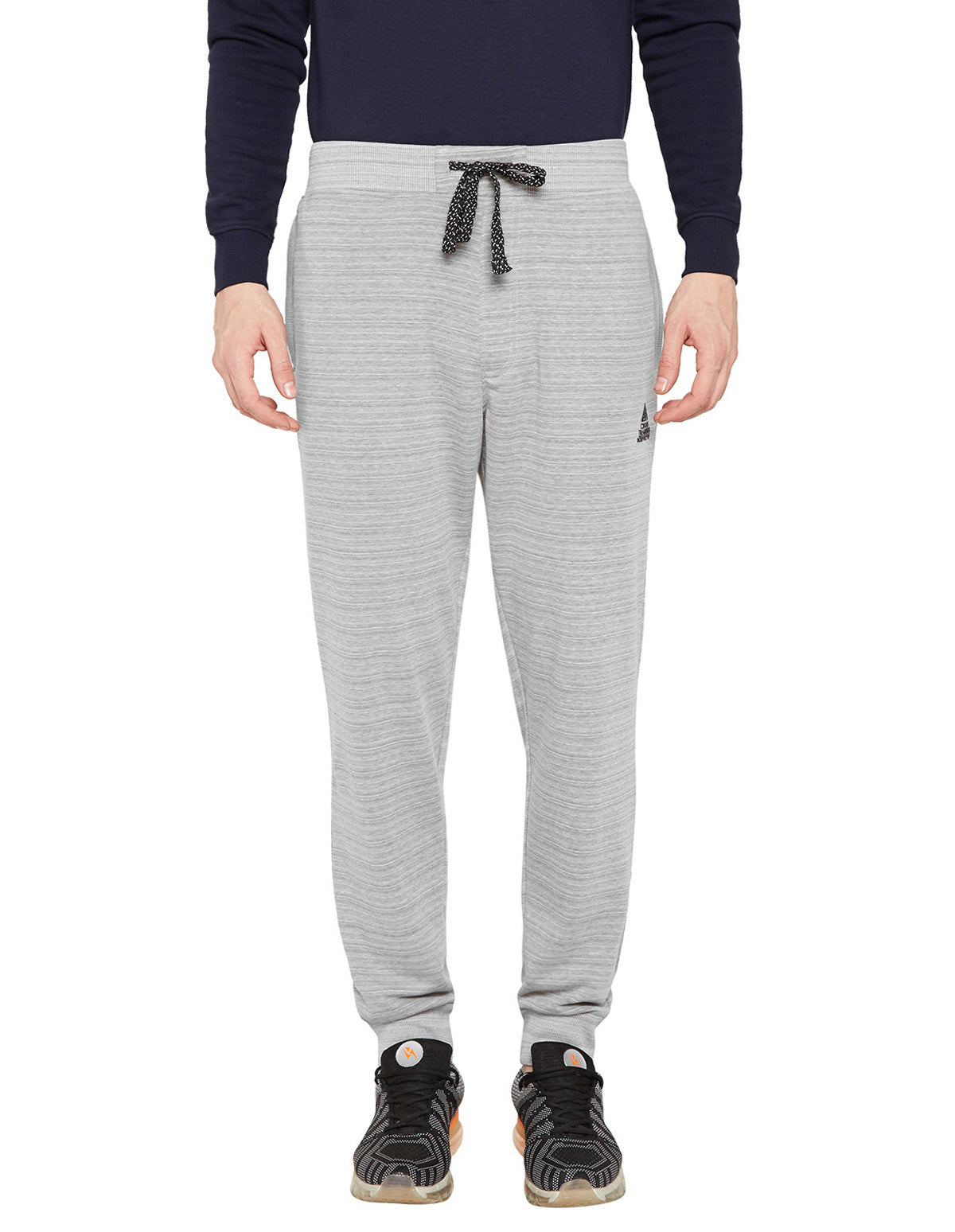 Bodyactive Fashion Track Pant with Zipper pocket-L10-GRML