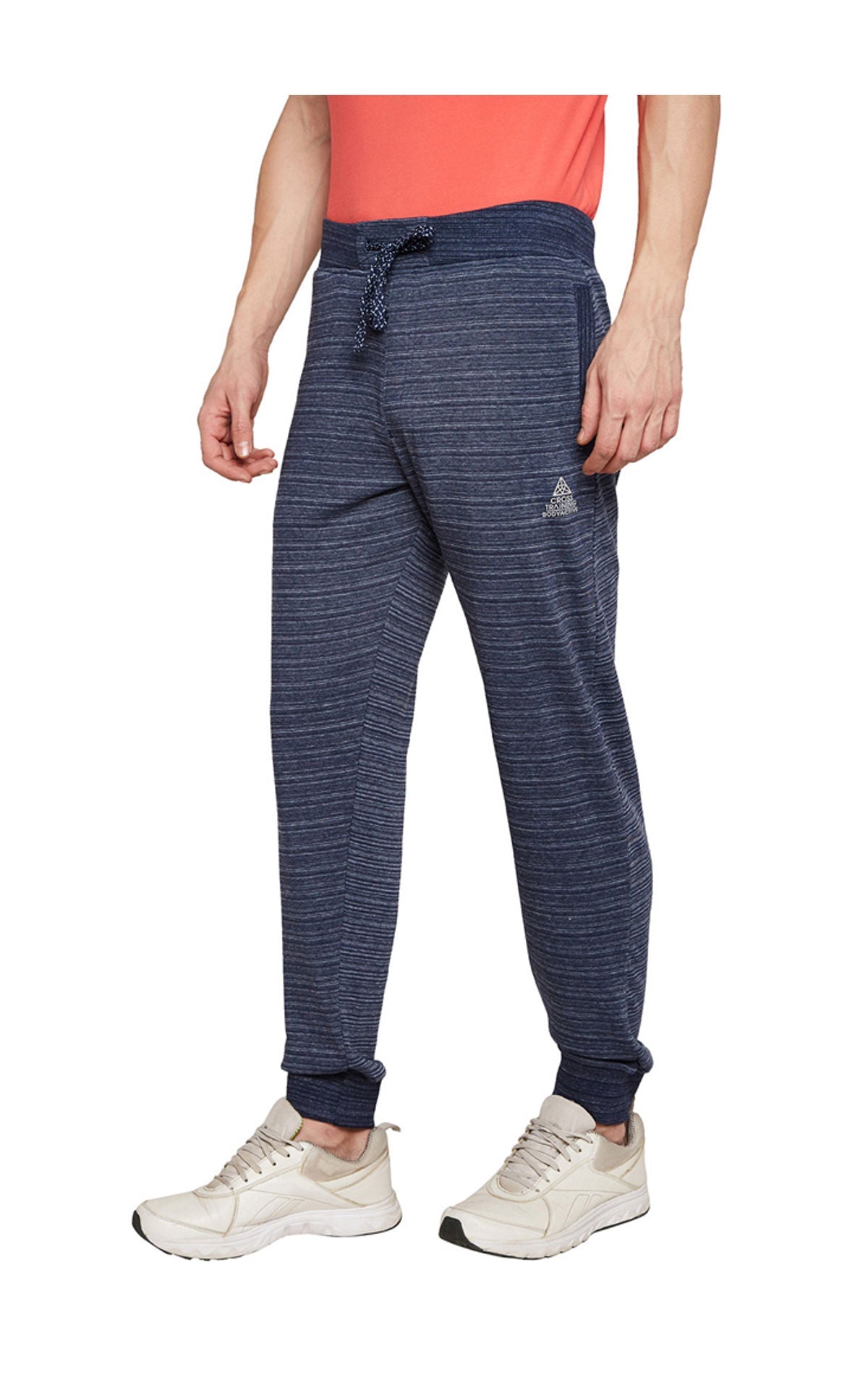 Bodyactive Fashion Track Pant with Zipper pocket-L10-NAVY