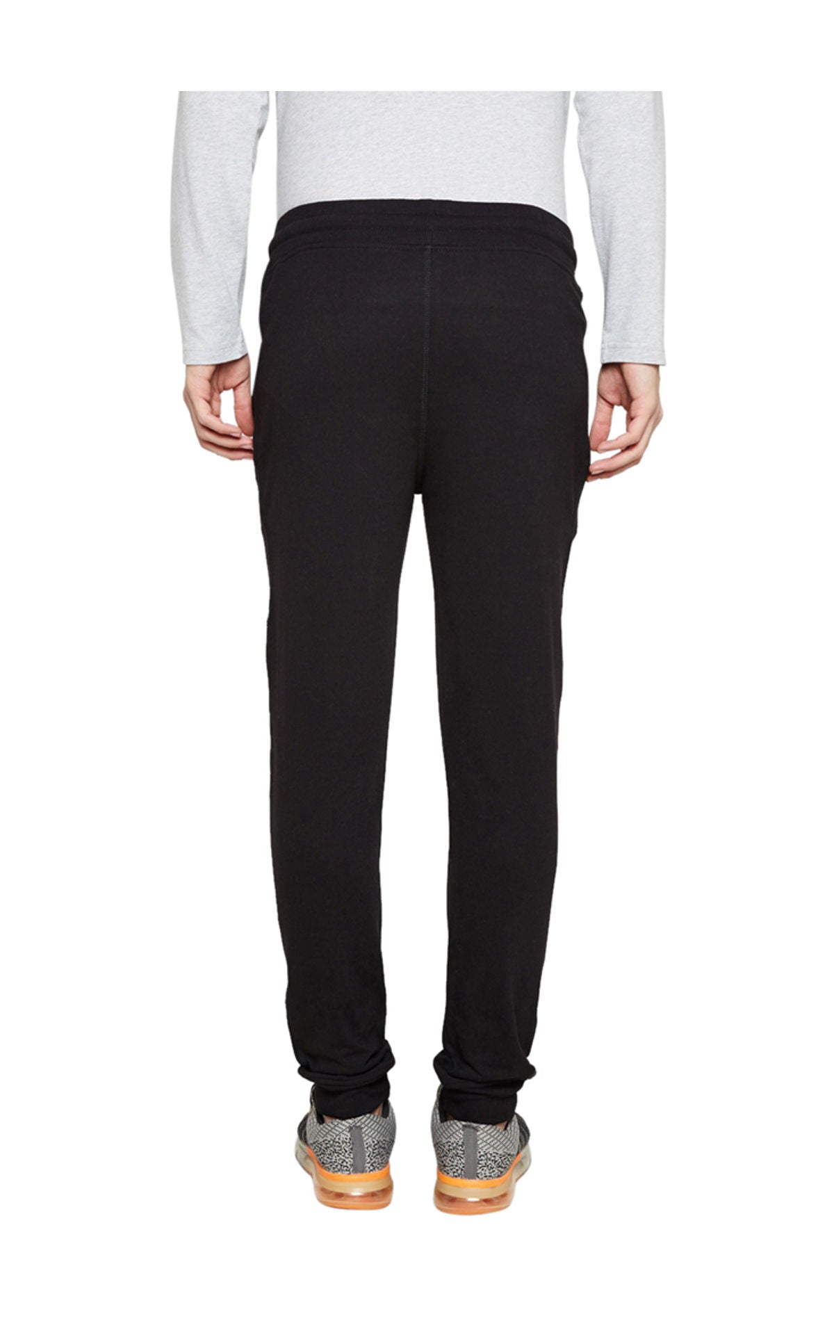 Bodyactive Black Track Pant-L12-BLACK