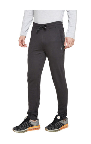 Bodyactive Charcoal Melange Track Pant-L12-CHRMEL