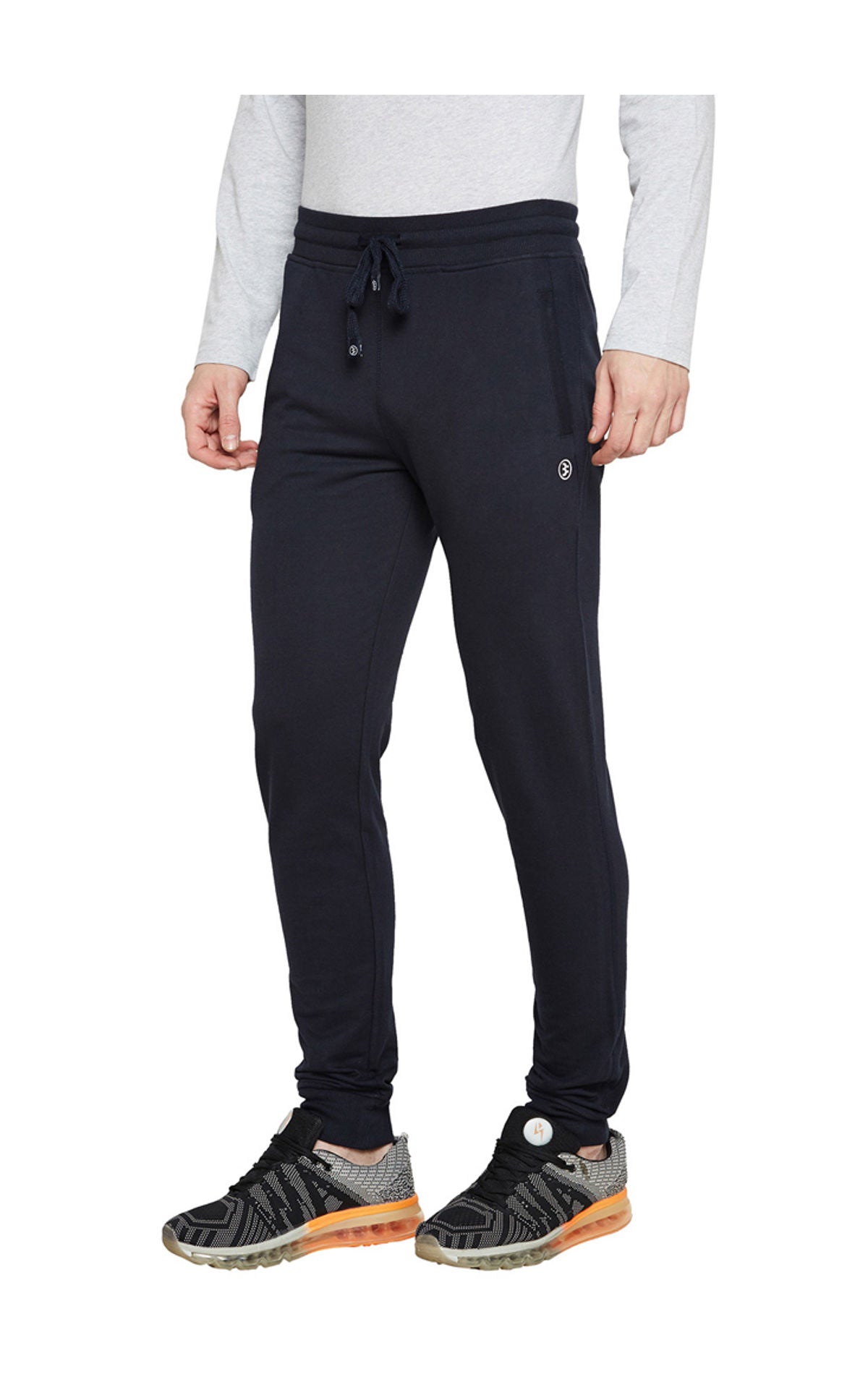 Bodyactive Navy Track Pant-L12-NAVY