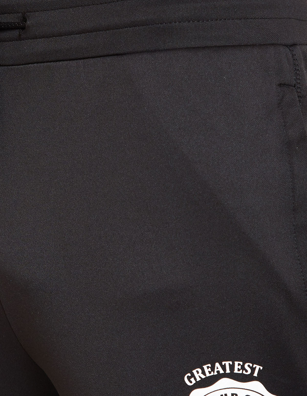 Bodyactive Black Track Pant with Zipper pocket-L15-BLK