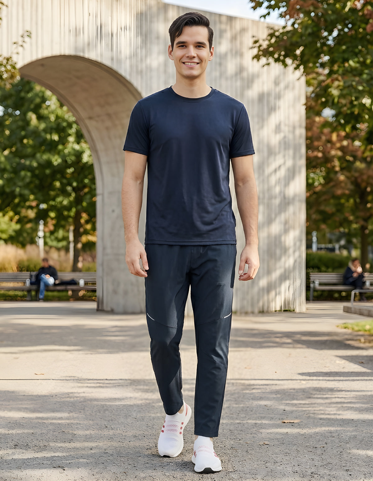 Bodyactive Navy NS Spandex Men's Trackpant L45-NVY