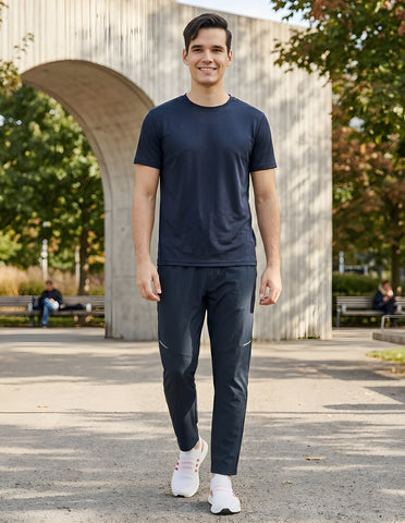 Bodyactive Navy NS Spandex Men's Trackpant L45-NVY