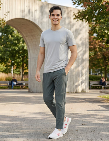 Bodyactive Steel Grey NS Spandex Men's Trackpant L45-ST.GREY