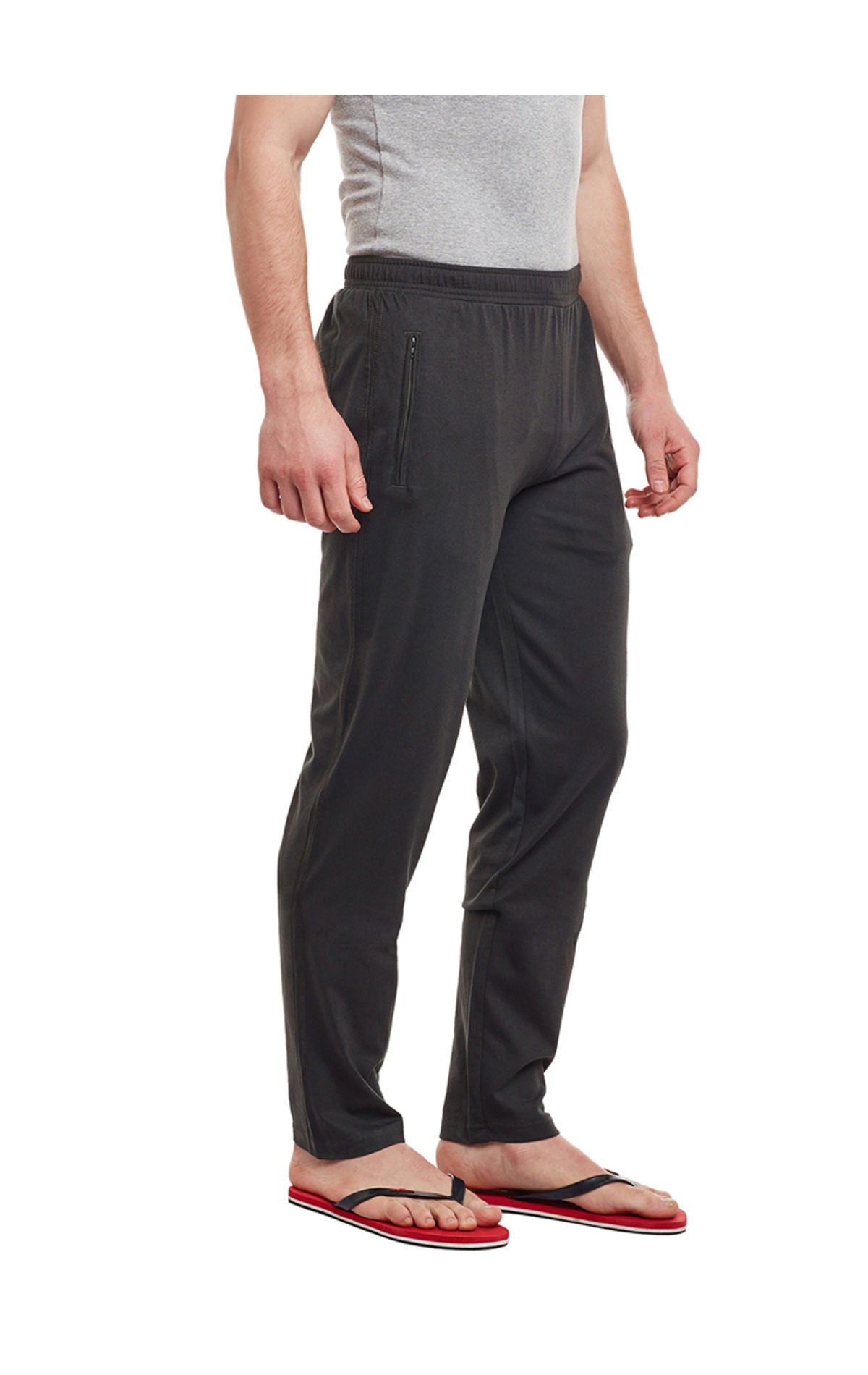 Bodyactive Track Pant with Zipper pocket-L7-BGRN