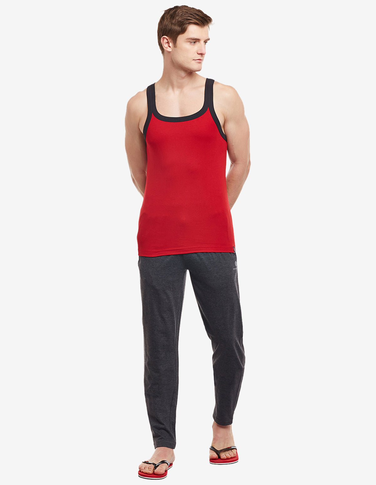 Bodyactive Track Pant with Zipper pocket-L7-DGRML