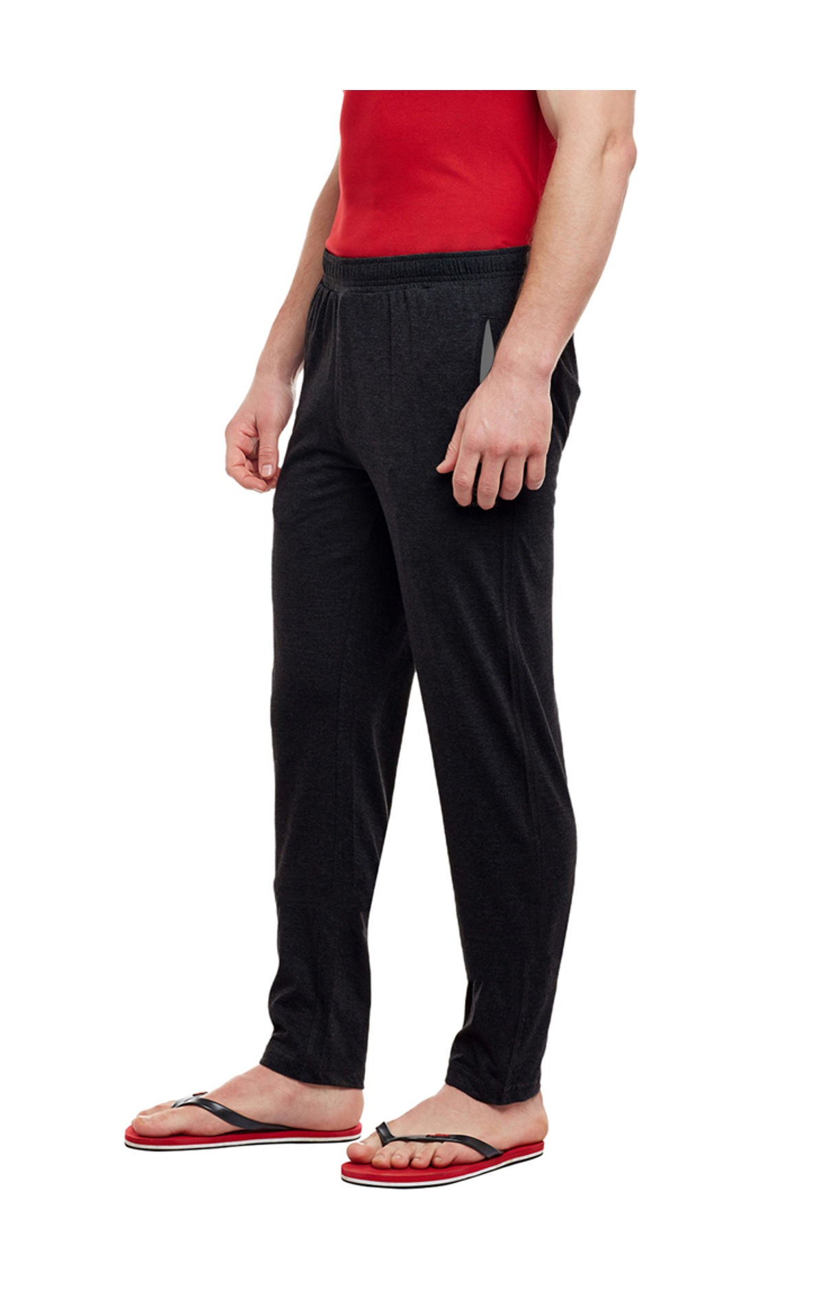 Bodyactive Track Pant with Zipper pocket-L7-BLK