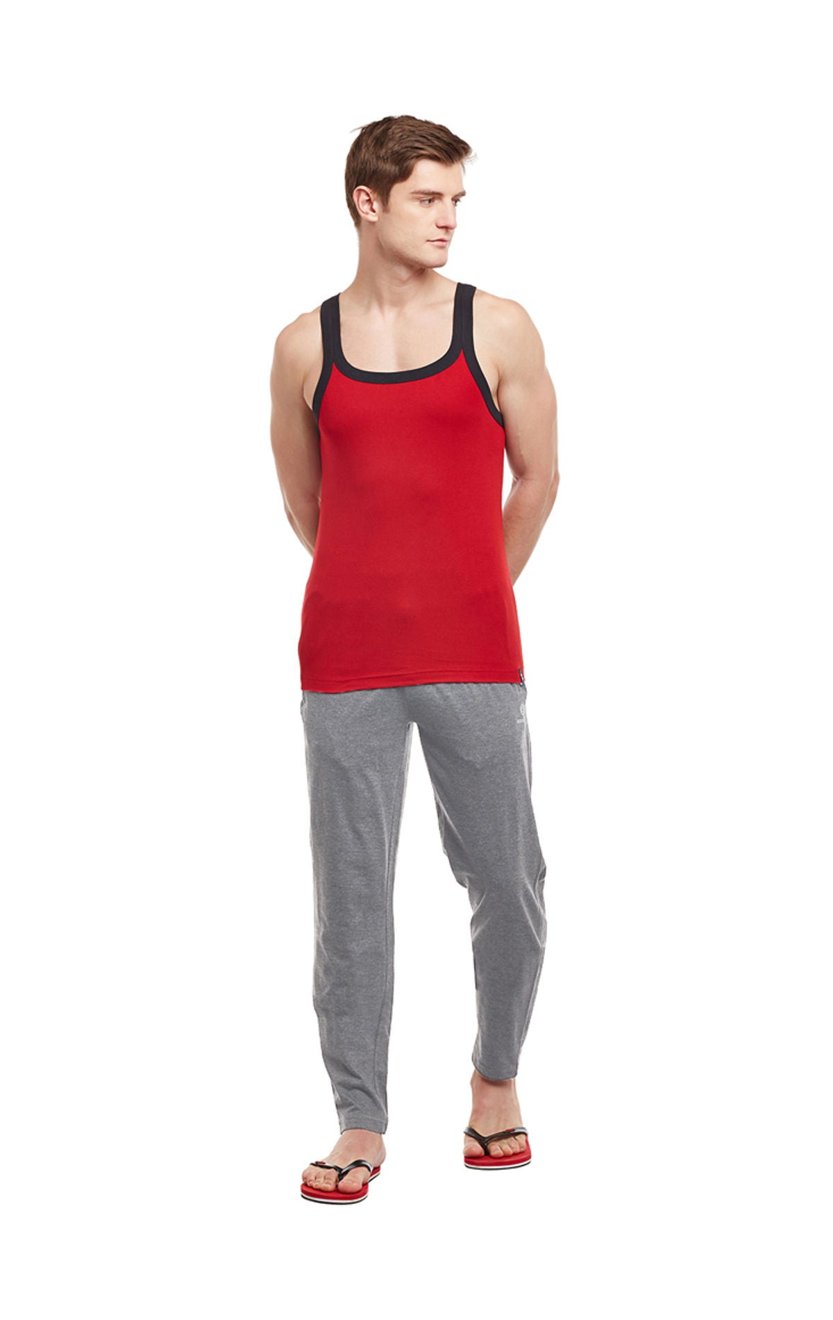 Bodyactive Track Pant with Zipper pocket-L7-GRML