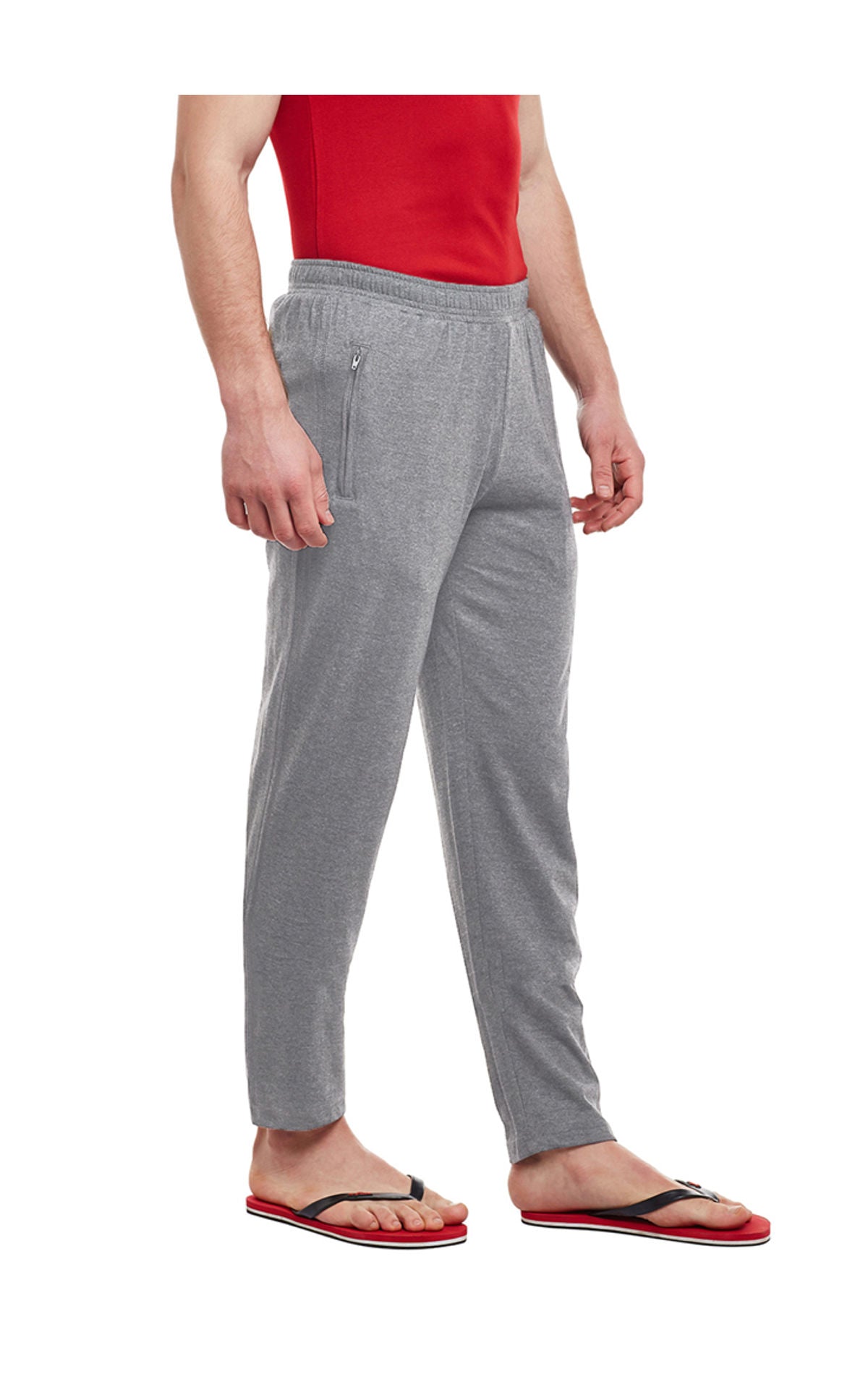 Bodyactive Track Pant with Zipper pocket-L7-GRML