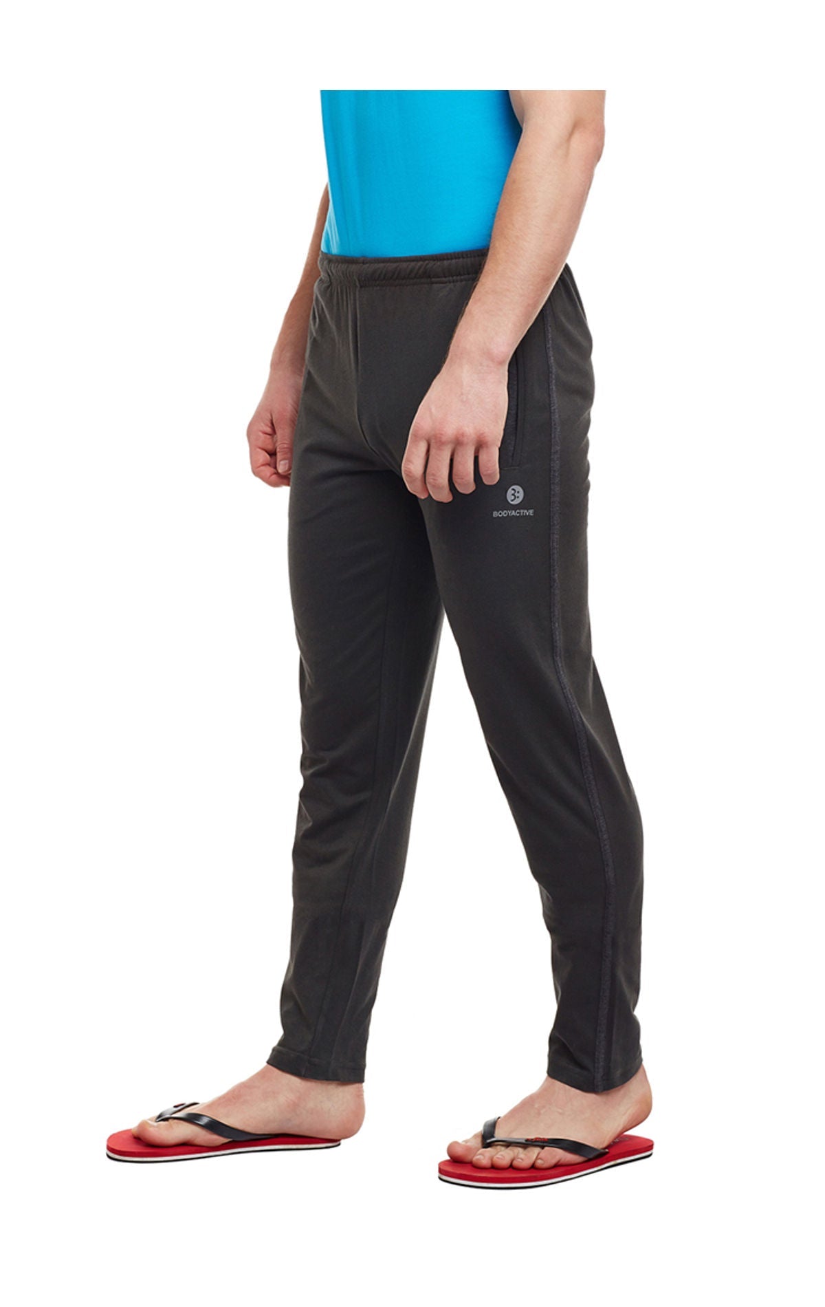 Bodyactive Track Pant with Zipper pocket-L8-BGRN