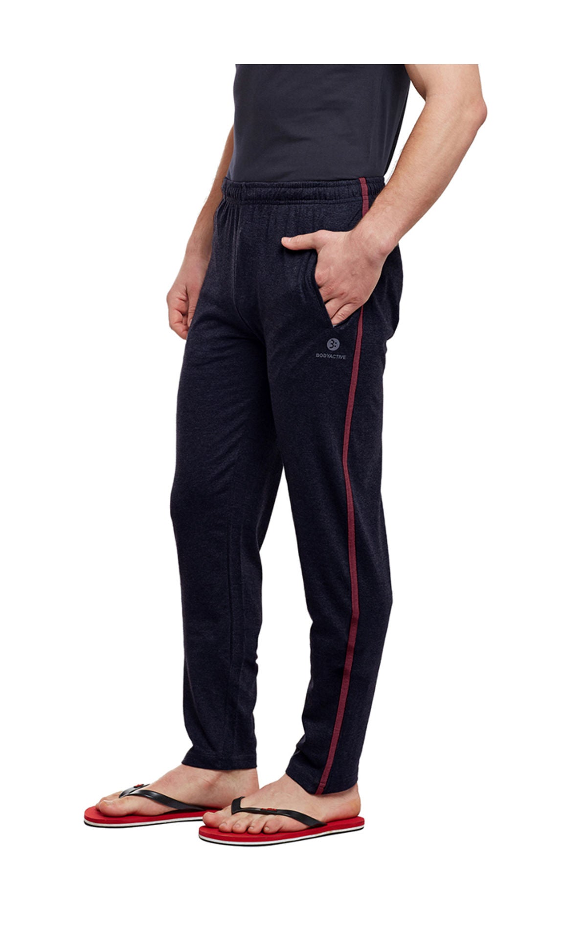 Bodyactive Track Pant with Zipper pocket-L8-NAVY