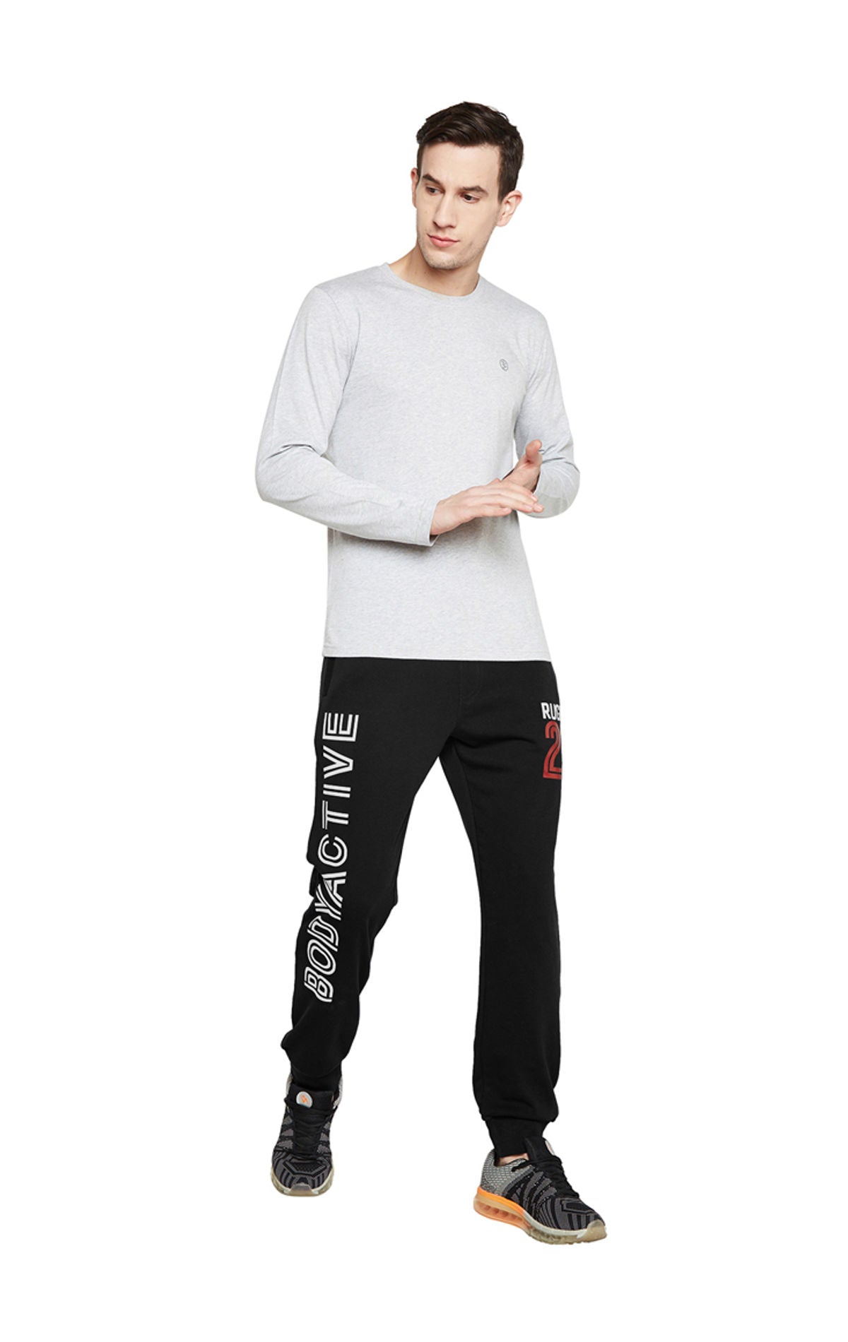 Bodyactive Track Pant-L9-BLACK