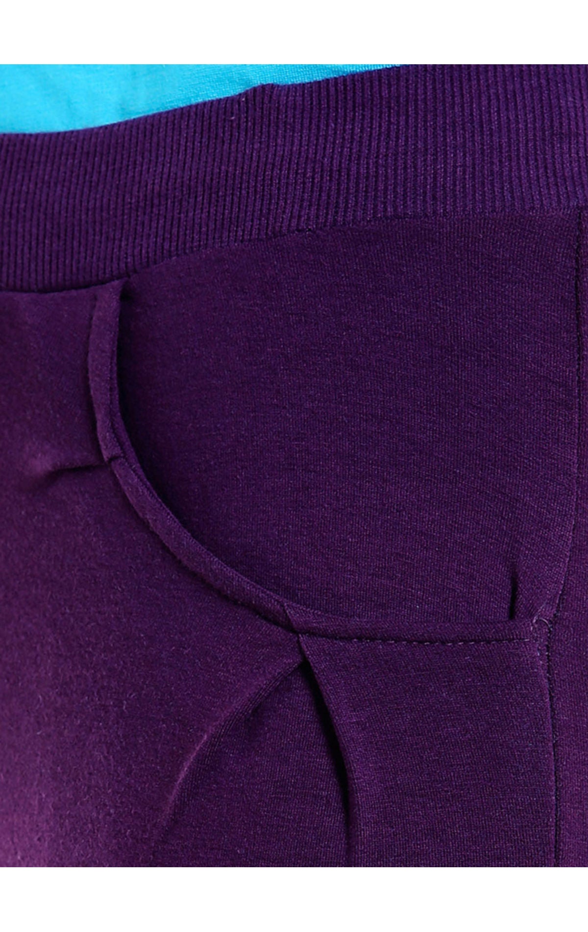 Bodyactive Women Dark Purple Capris-LC1-DPU