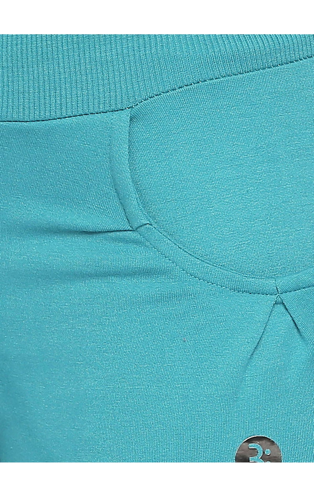 Bodyactive Women Turquoise Capris-LC1-Turquoise