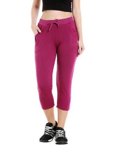 Bodyactive Women Wine Capris-LC1-WIN